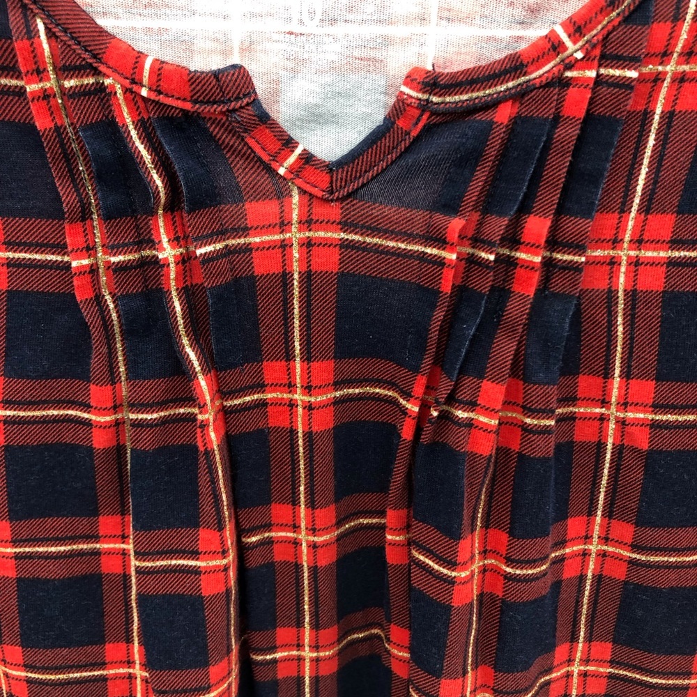 OshKosh Red Plaid Dress Girls 10 - Picture 3 of 4